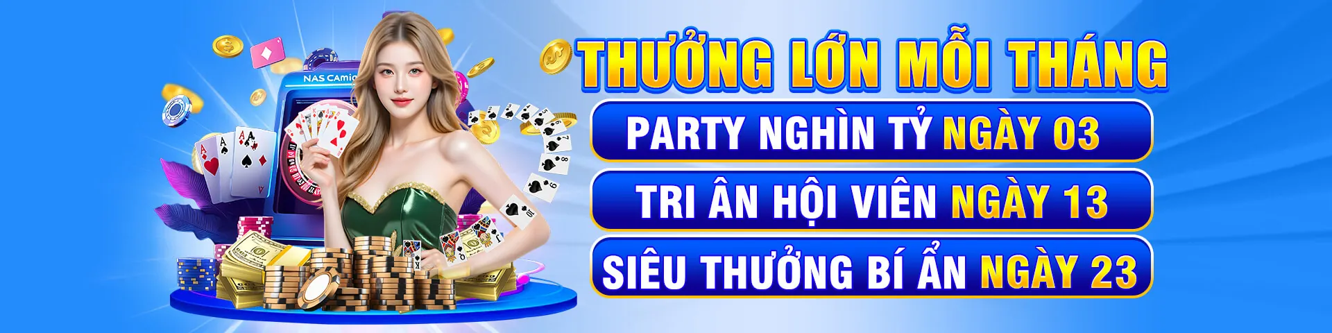 Sòng bạc trực tuyến VN168 với dealer người thật